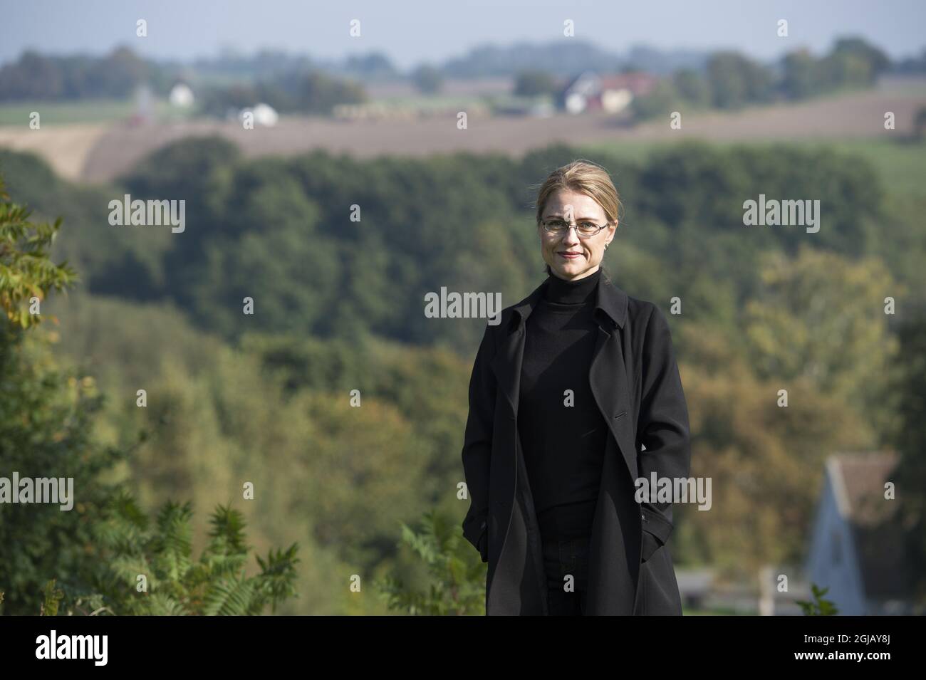 Jayne Svenungsson, Theologe und Schriftsteller, ist neues Mitglied der Schwedischen Akademie. Svenungsson tritt die Nachfolge des Schriftstellers Torgny Lindgren an, der Anfang dieses Jahres verstorben ist. Die Schwedische Akademie verleiht den jährlichen Nobelpreis für Literatur. Foto: Bjorn Lindgren / TT / Code 9290 Stockfoto