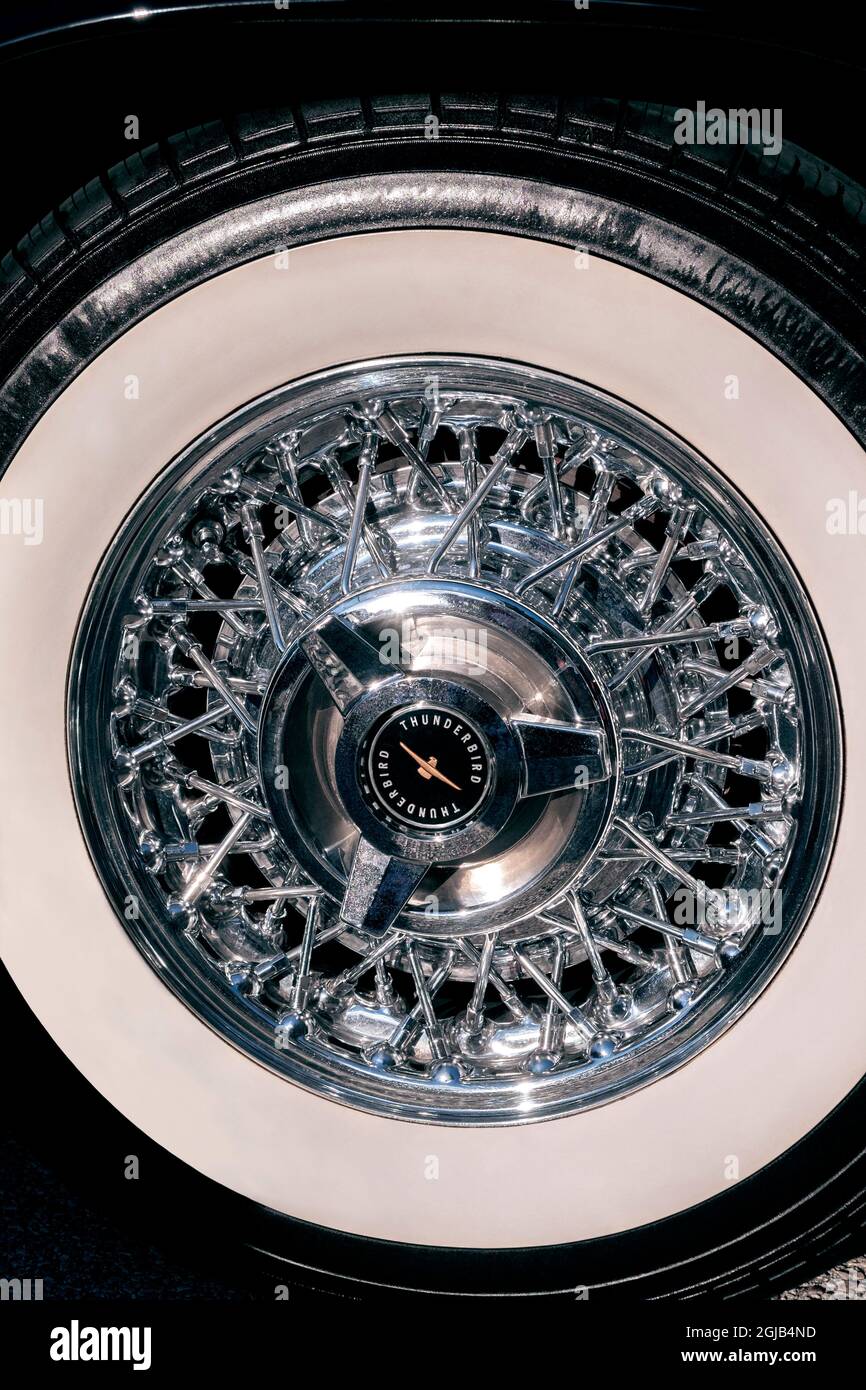 Ford Thunderbird Räder Stockfoto