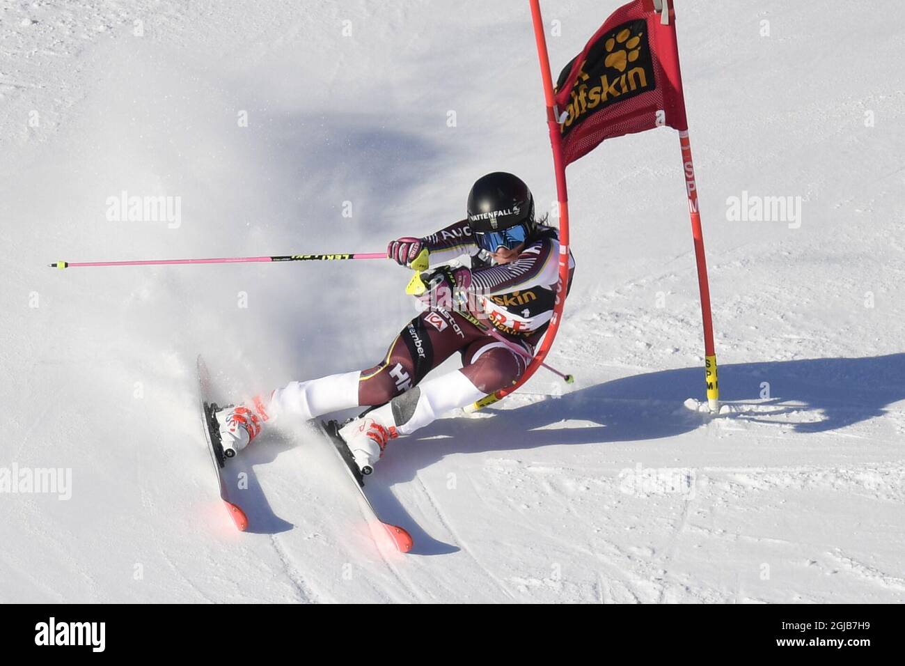 Frida Hansdotter aus Schweden tritt am 16. März 2018 beim alpinen Team-Event beim FIS-Finale im Ski-Weltcup in Are, Schweden, an. Pto: Anders Wiklund / TT / 10040 Stockfoto