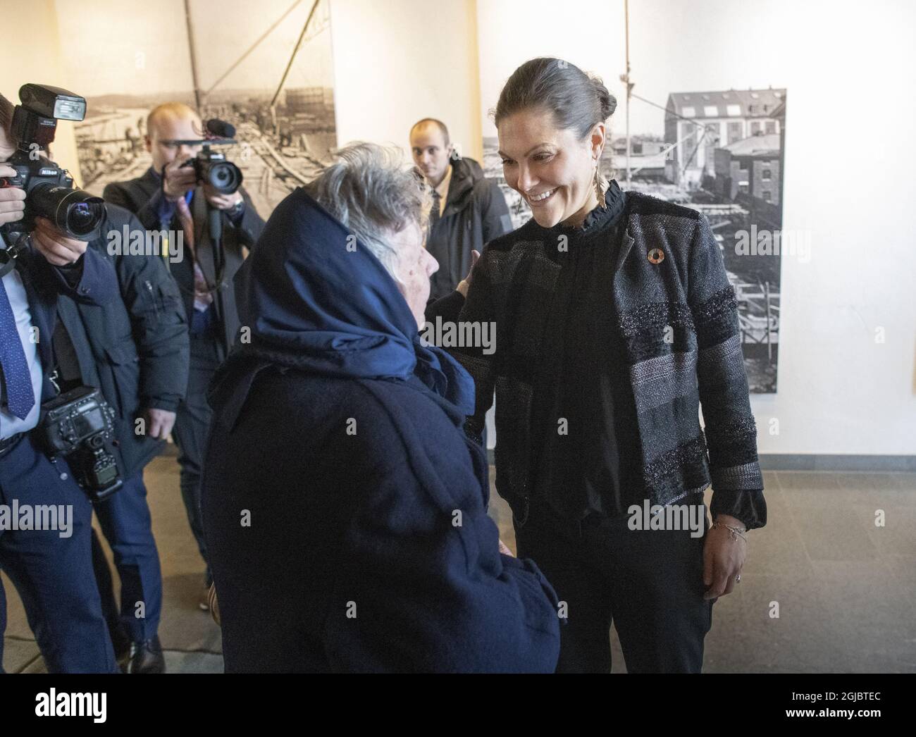 Kronprinzessin Victoria mit Ann-Christine Andersson bei ihrem Besuch bei der Schwedischen Agentur für Marine- und Wassermanagement in Göteborg, Schweden, am Mittwoch, 30. Januar 2019 Foto Bjorn Larsson Rosvall / TT kod 9200 Stockfoto