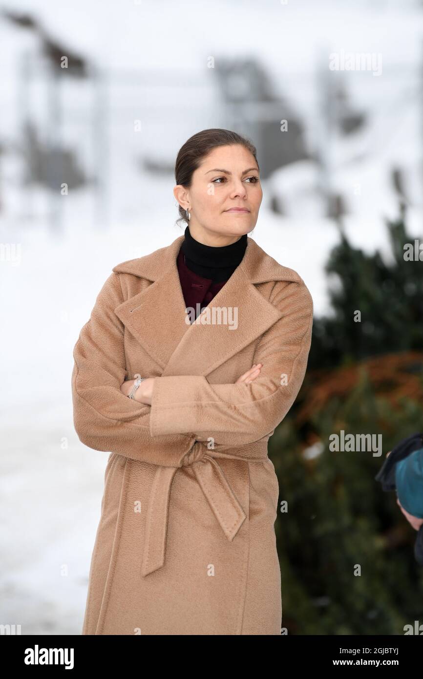 STOCKHOLM 2019-02-05 Kronprinzessin Victoria besucht eines der kommunal geführten Unternehmen der Wasser- und Abfallwirtschaft, das sich in Stockholm Vatten och AvfallÂ´s befindet. Foto: Fredrik Sandberg / TT kod 10080 Stockfoto