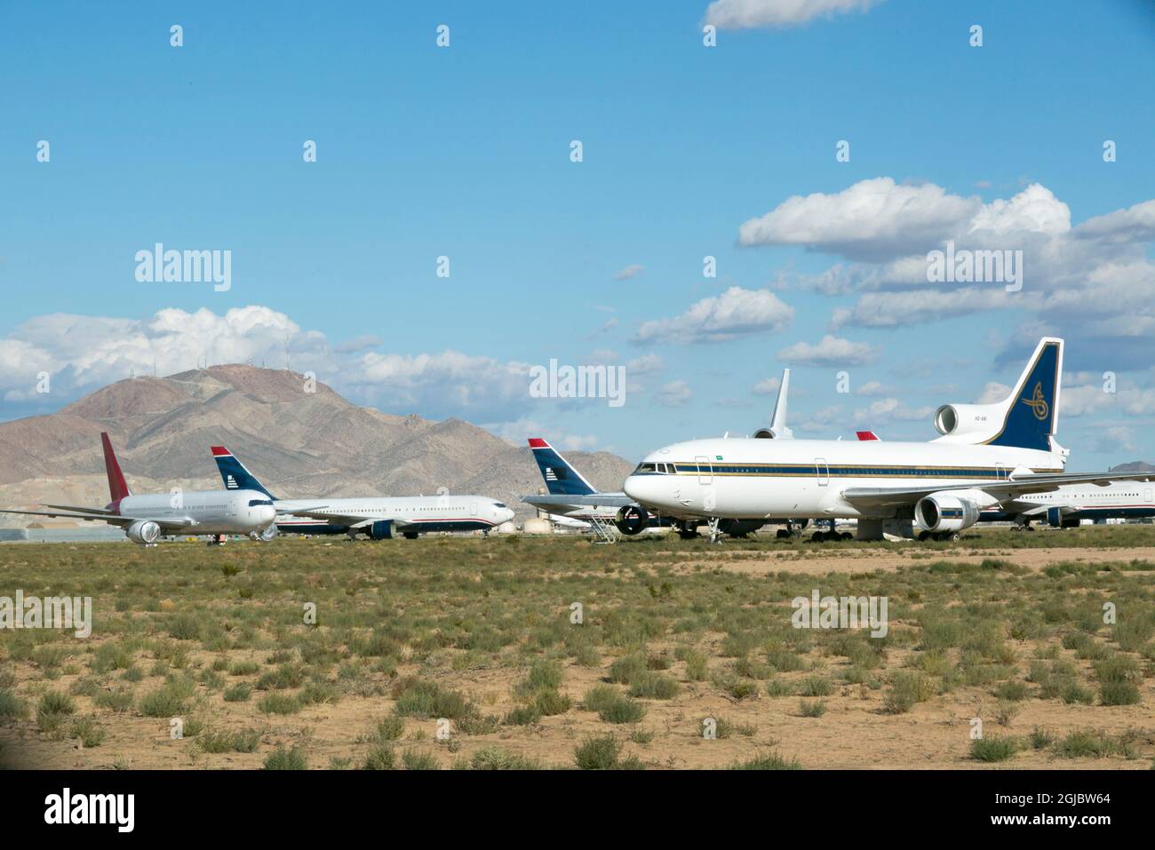 Flugzeugfriedhof. Victorville, Kalifornien Stockfoto