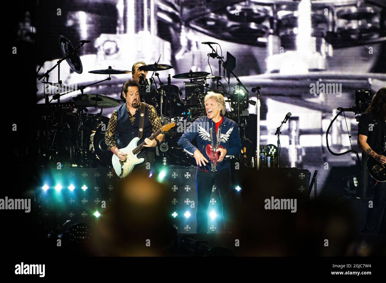 Konsert med amerikanska rockbandet Bon Jovi pÃ¥ Tele 2 Arena i Stockholm. SÃ¥ngaren Jon Bon Jovi. 2019-06-05 (C) WIXTRÃ–M PETER / AFTONBLADET / TT * * * EXPRESSEN AUS * * * AFTONBLADET / 85326 Stockfoto