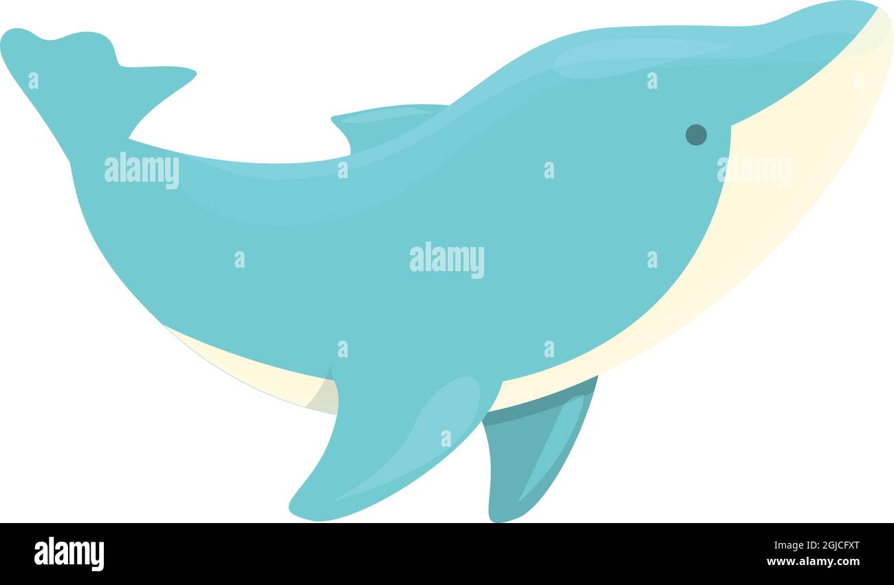 Zoo Delphin Symbol Cartoon-Vektor. Meerestier. Sea Show Stock Vektor