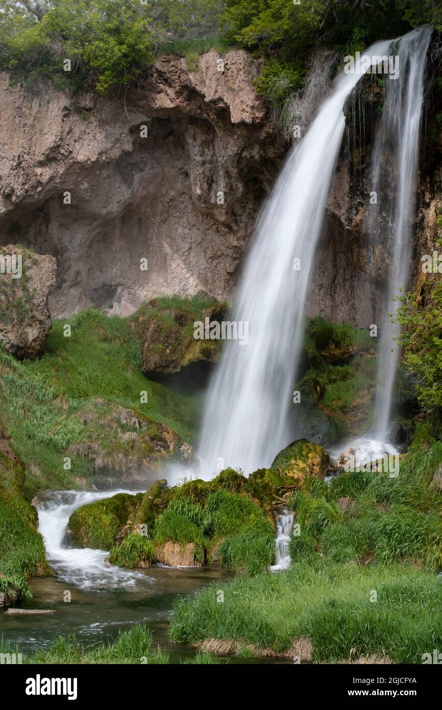 USA, Colorado. Rifle Falls, Rifle Falls State Park. Stockfoto