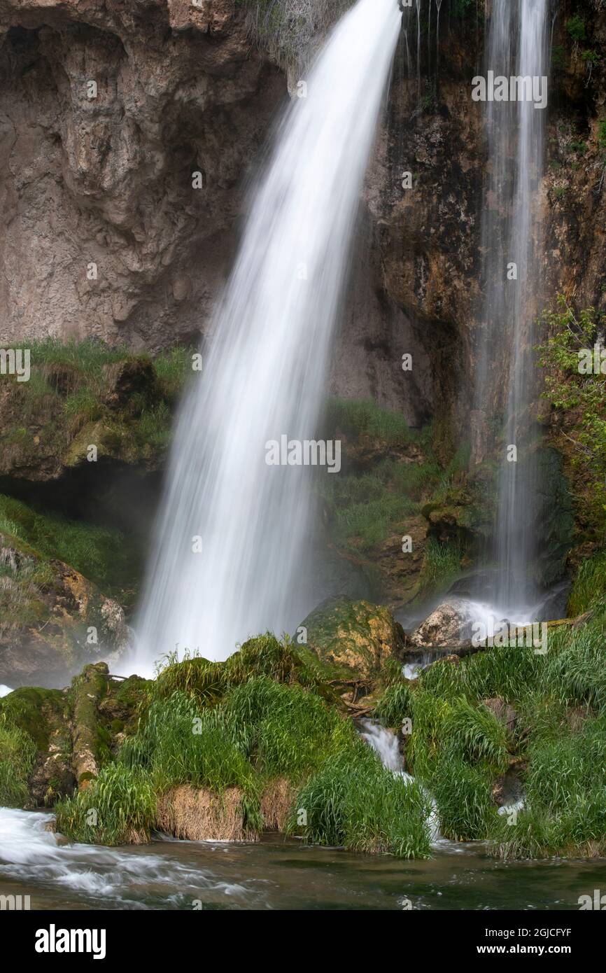 USA, Colorado. Rifle Falls, Rifle Falls State Park. Stockfoto