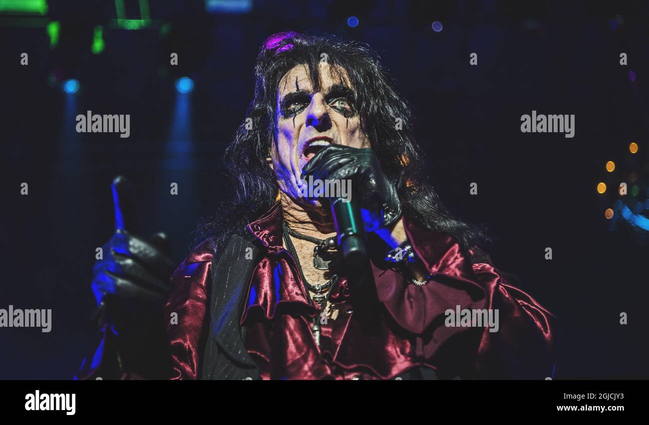 Alice Cooper in concert, Hovet, Stockholm, 2019-09-27 (c) BYRMO CAROLINA / Aftonbladet / TT * * * EXPRESSEN OUT * * AFTONBLADET / 85440 Stockfoto