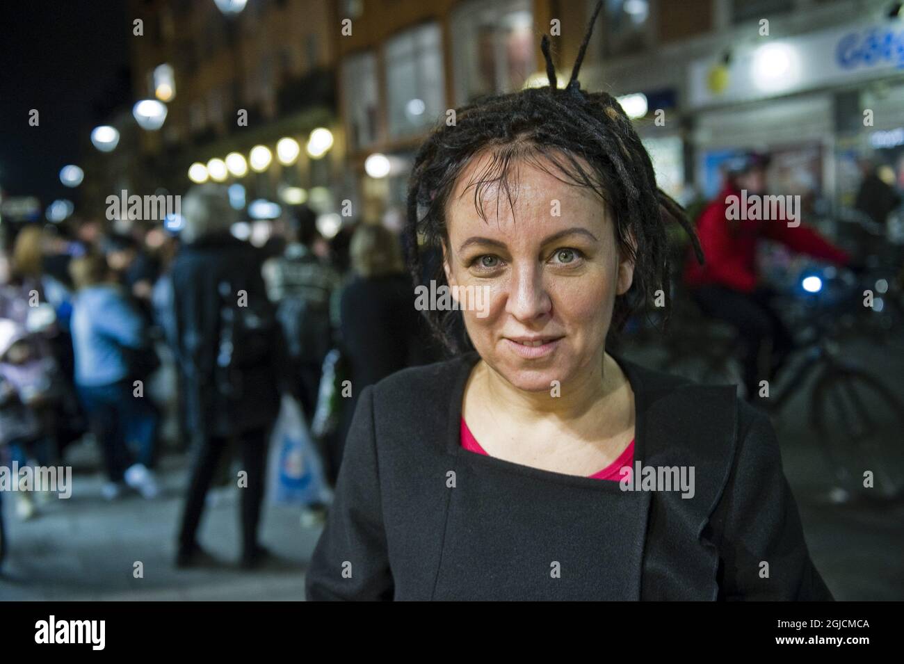 STOCKHOLM 20111027 Datei die polnische Schriftstellerin Olga Tokarczuk erhält den Nobelpreis für Literatur 2018. Foto: Leif R Jansson / SCANPIX / kod 10020 Stockfoto