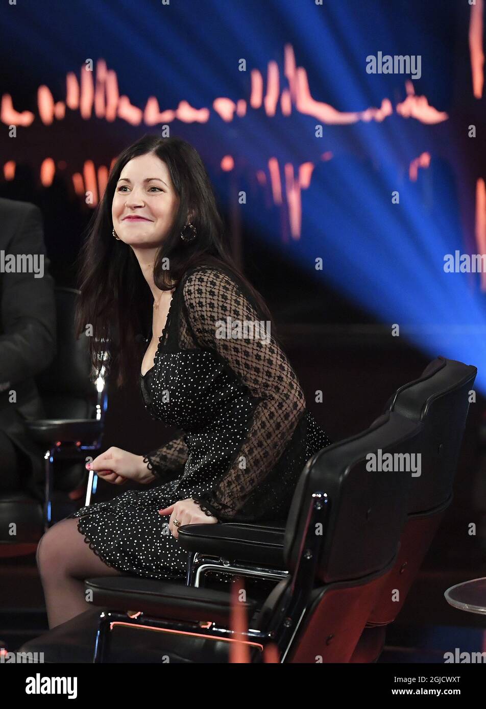 Nour El-Refai 'Skavlan' TV-Show, Stockholm, Schweden, 2019-12-04 (c) Karin TÃ¶rnblom / TT Kod 2377 Stockfoto