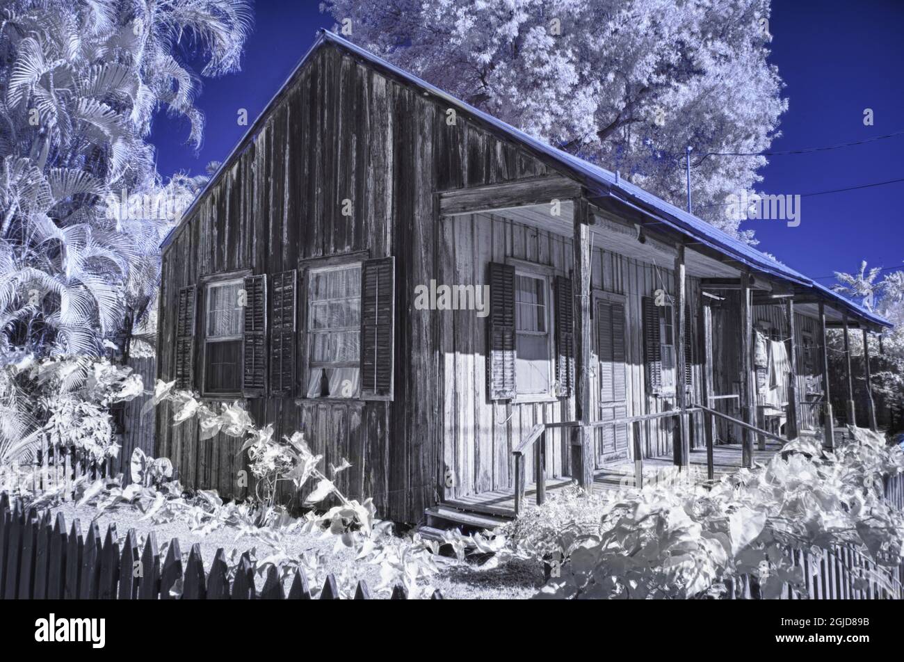 USA, Florida, Key West. Altes Haus in Key West Stockfoto