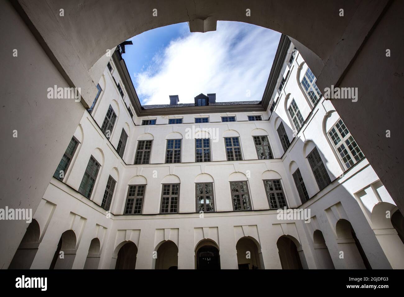 Skokloster Castle, ein schwedisches Barockschloss, das zwischen 1654 und 1676 von Carl Gustaf Wrangel erbaut wurde, liegt auf einer Halbinsel des Malaren-Sees zwischen Stockholm und Uppsalen. Foto: Magnus Andersson/TT kod 11930 Stockfoto