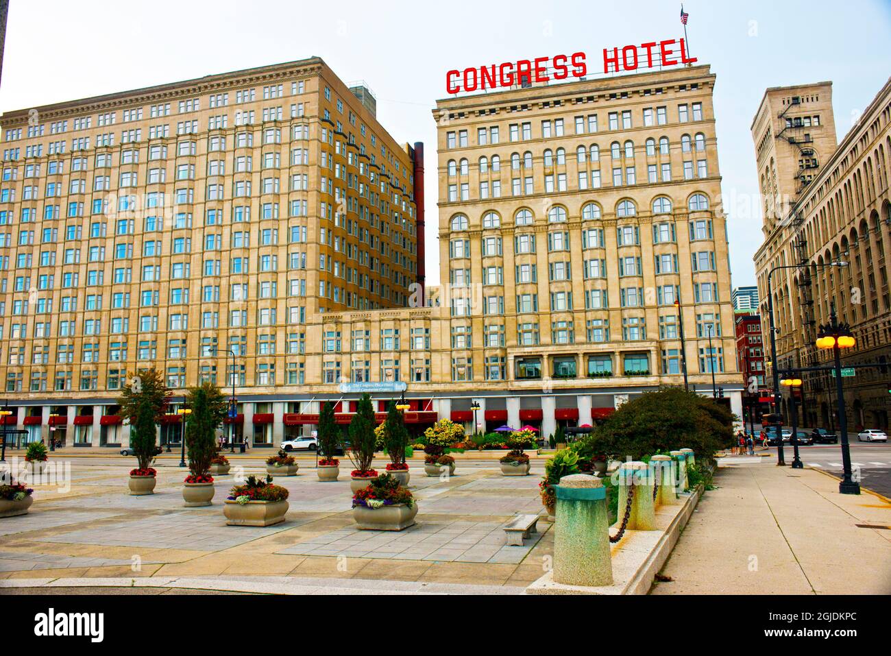 USA, Illinois. Chicago, Congress Plaza Hotel Stockfoto