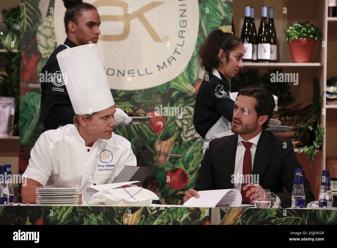 Prinz Carl Philip sitzt in der Jury des „Chef of the Year Award 2020“ am 17. September 2020 in Stockholm, Schweden. Foto: Fredrik Persson / TT-Code 1081 Stockfoto