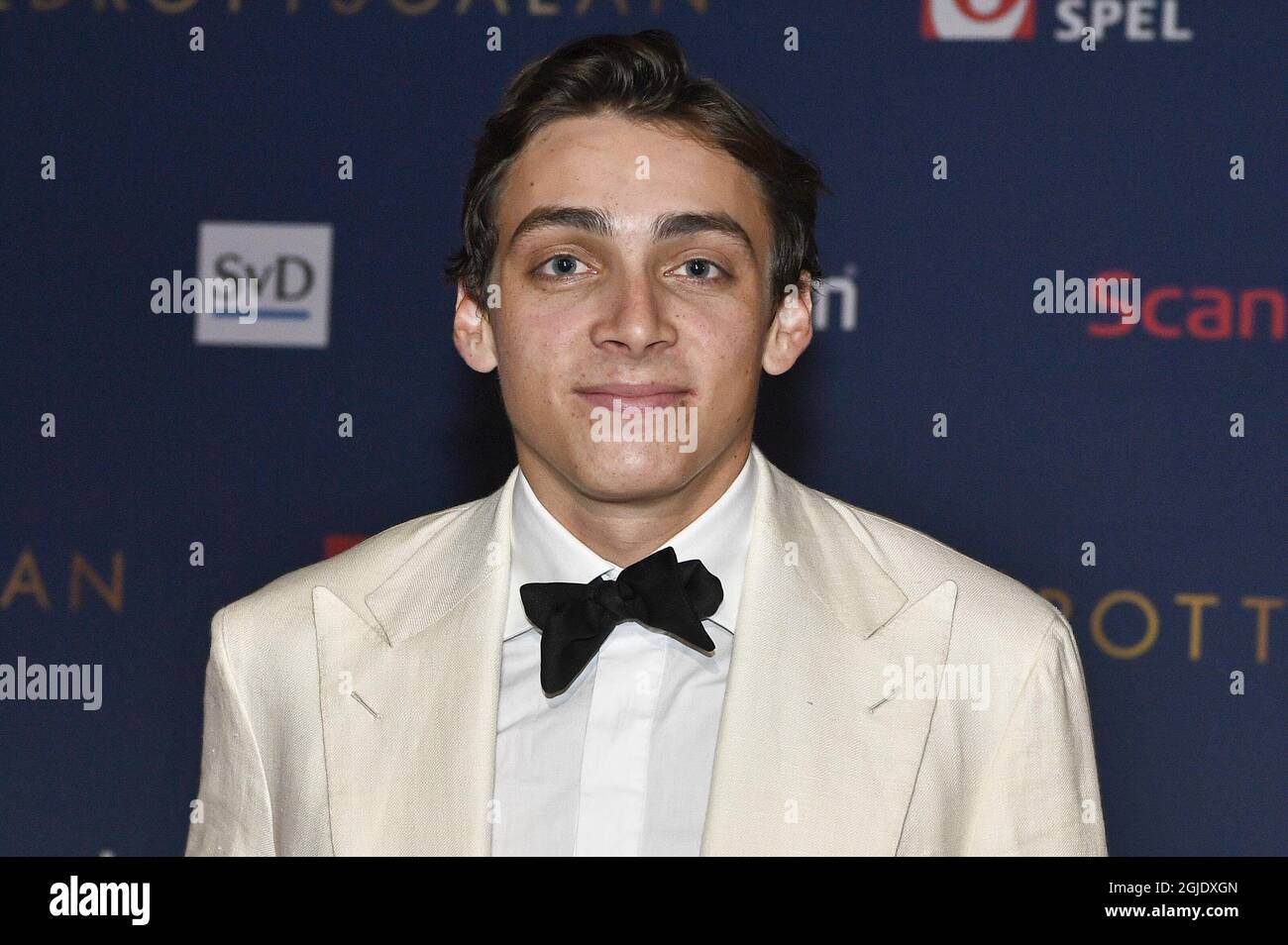Der schwedisch-amerikanische Stabhochspringer Armand Duplantis beim Swedish Sports Award (Svenska idrottsgalan) in Stockholm, Schweden, am 18. Januar 2021. Foto: Claudio Bresciani/TT Code 10090 Stockfoto