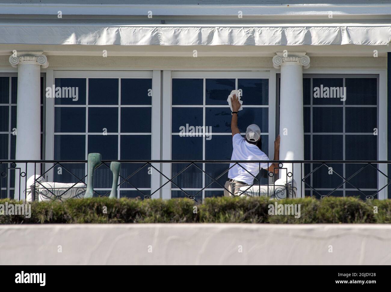 Donald Trumps privater Club Mar-a-Lago, Palm Beach, Florida, USA, am 24. Januar 2021. Foto: Jerker Ivarsson / Aftonbladet / TT-Code 2512 Stockfoto