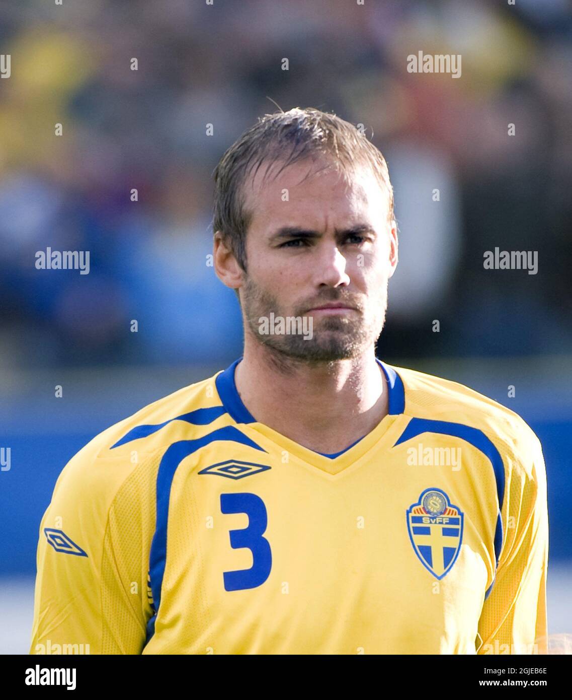 Olof Mellberg, Schweden Stockfoto