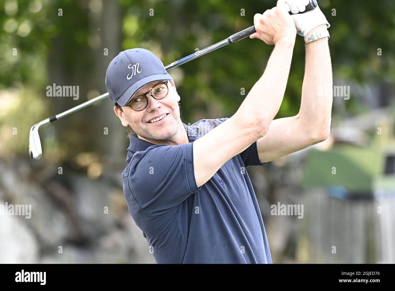 Prinz Daniel spielt beim Victoria Golfturnier im Ekerum Golf Resort, Borgholm, Oland, Schweden, Juli 13, 2021. Foto: Mikael Fritzon / TT / Code 62360 Stockfoto