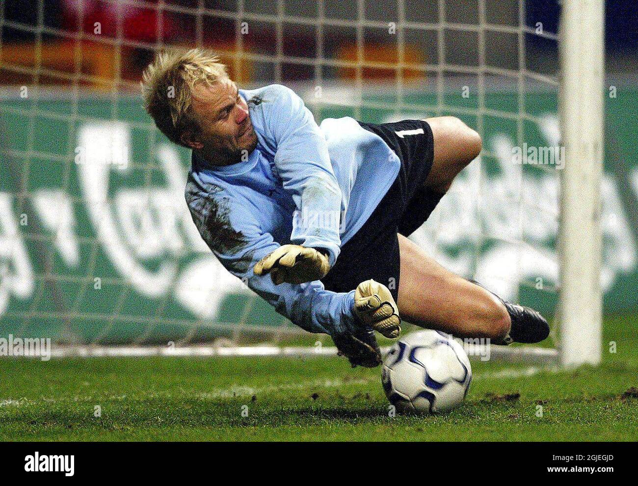 FC Kopenhagen-Torwart Magnus Kihlstedt macht während des Elfmeterschießers eine seiner drei Ersparnissen Stockfoto