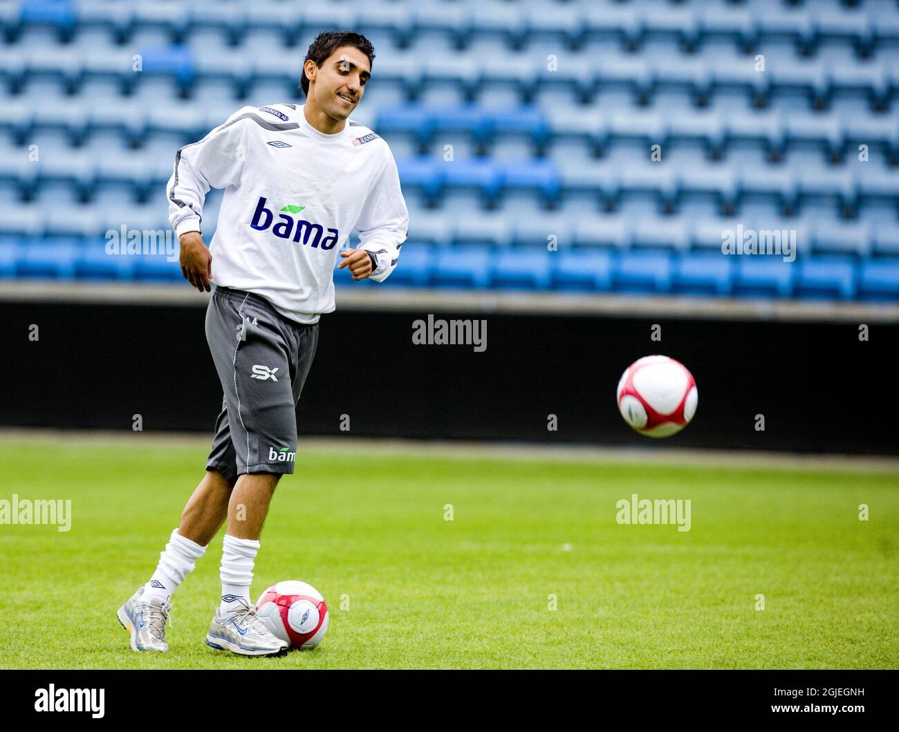 Mohammed 'Moa' Abdellaoue während einer Trainingseinheit mit der norwegischen Nationalmannschaft Stockfoto