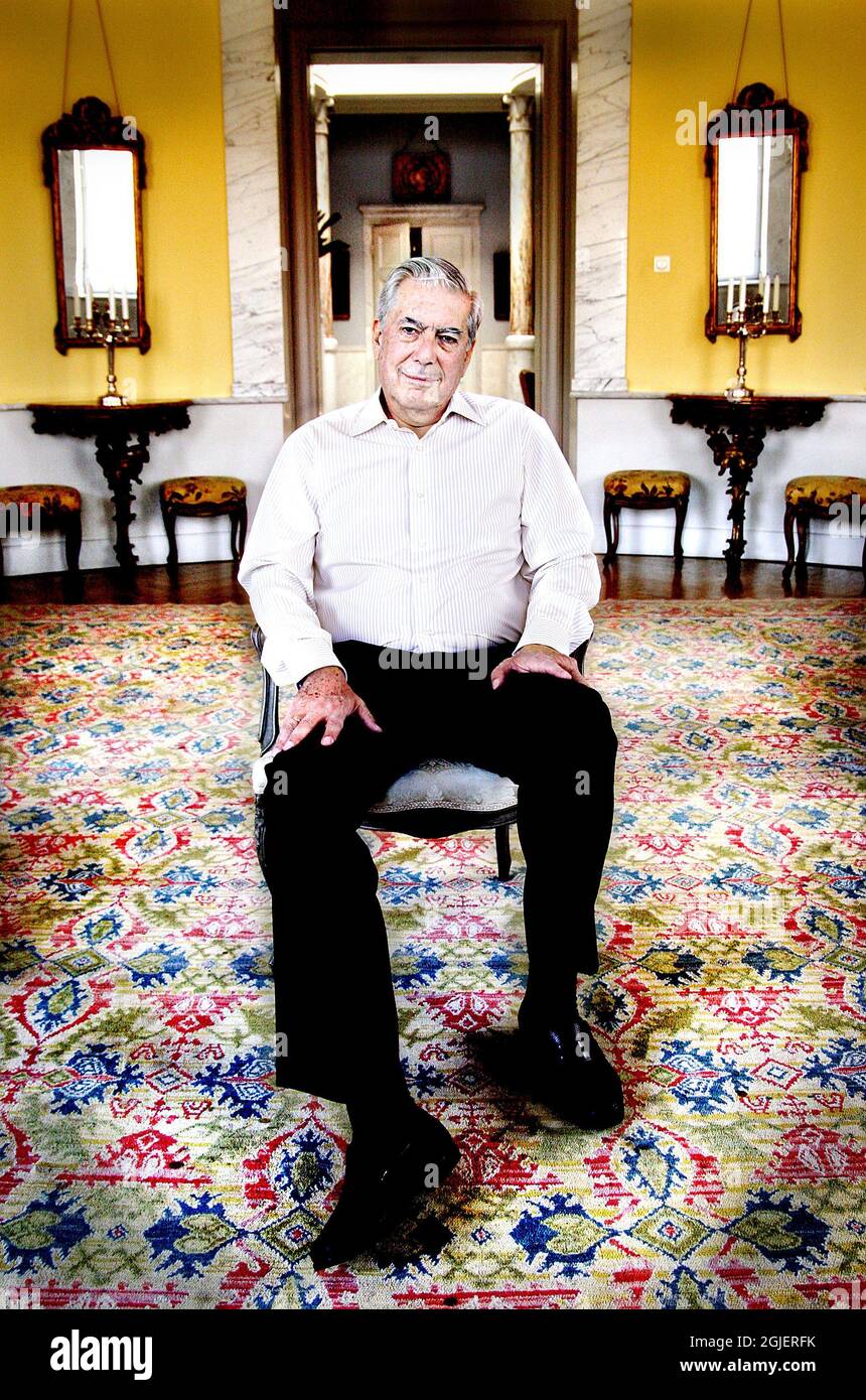 Mario Vargas Llosa, Nobelpreisträger für Literatur. Stockfoto