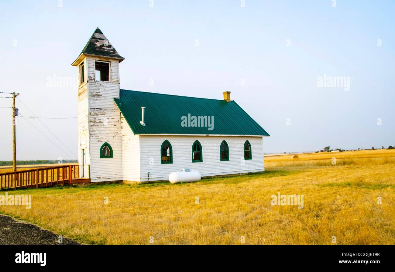 USA, Montana, Chelsea, Minisdah Presbyterian Church Stockfoto