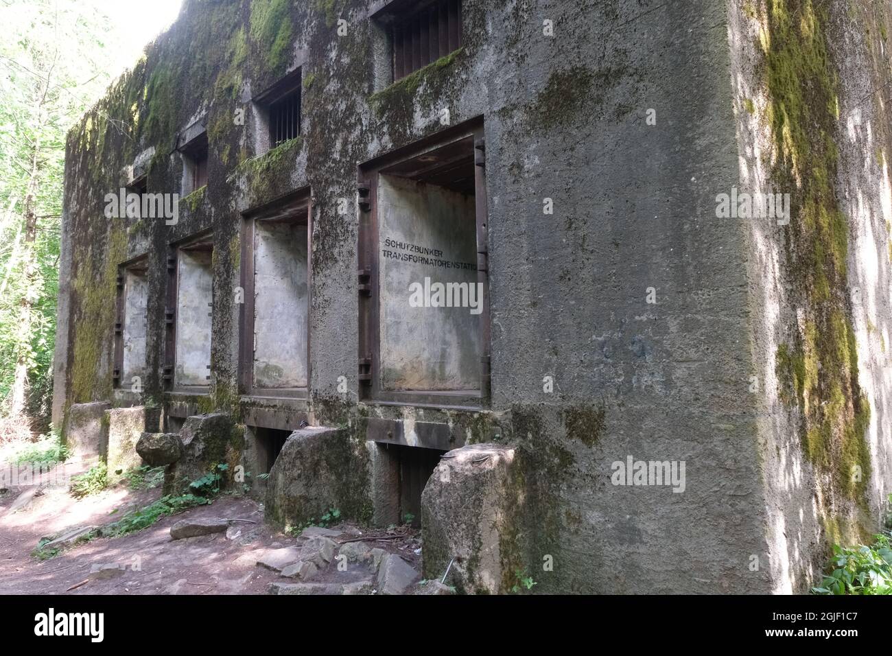 Mamerki, Polen - 20. Juli 2021: Mamerki Bunkerkomplex; Hauptquartier der Operation Barbarossa (Invasion der Sowjetunion) Stockfoto