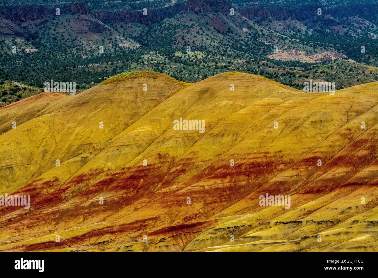 Painted Hills. Stockfoto