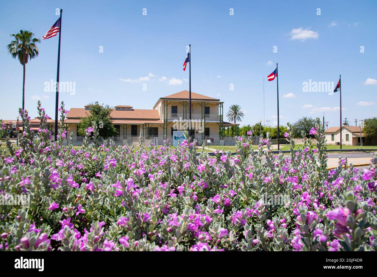 Fort McIntosh (1849-1946) an der texanischen Grenze. Stockfoto