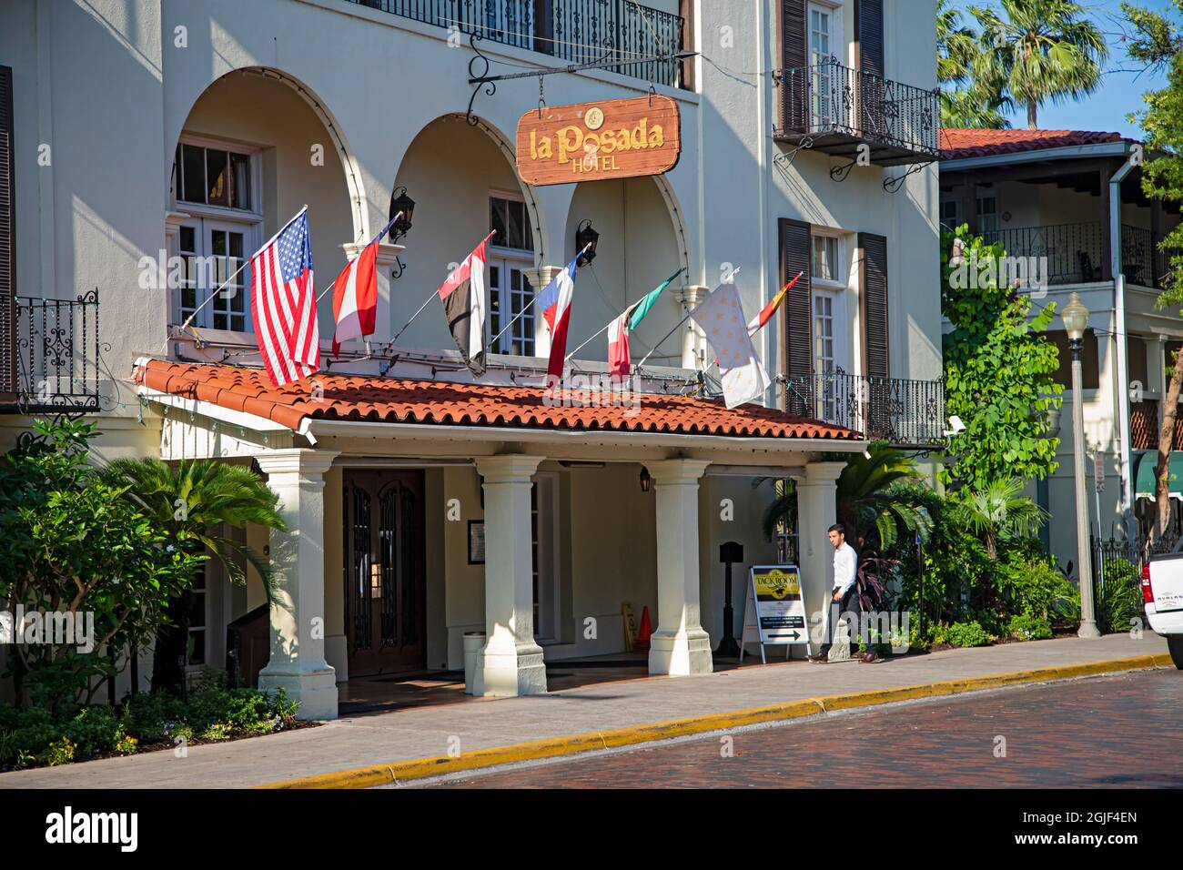 La Posada Hotel auf dem plaza in Laredo, Texas. Stockfoto