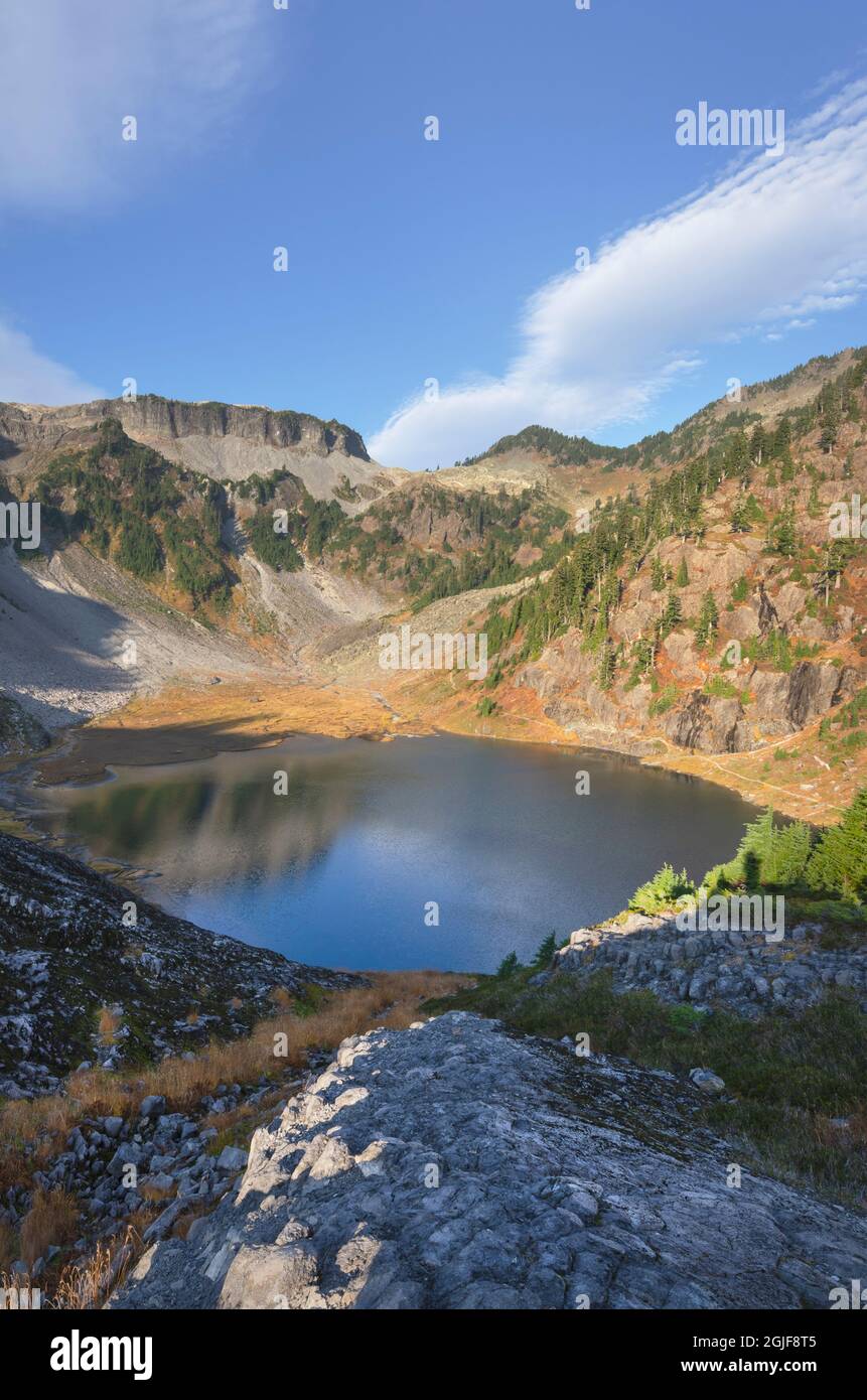 Bagley Lake. Heather Meadows Recreation Area, North Cascades, Washington State Stockfoto