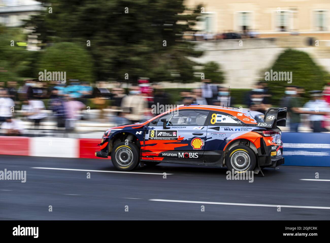 Akropolis-Rallye, Griechenland. , . 9. Runde der FIA WRC 2021, FIA World Rally Championship, vom 9. Bis 12. September 2021 in Lamia, Griechenland Credit: Independent Photo Agency/Alamy Live News Stockfoto