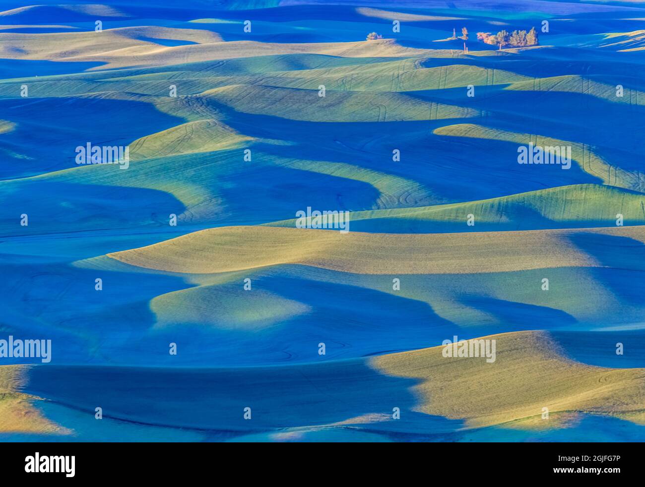 Washington State, Steptoe Butte State Park, Palouse First Light Stockfoto