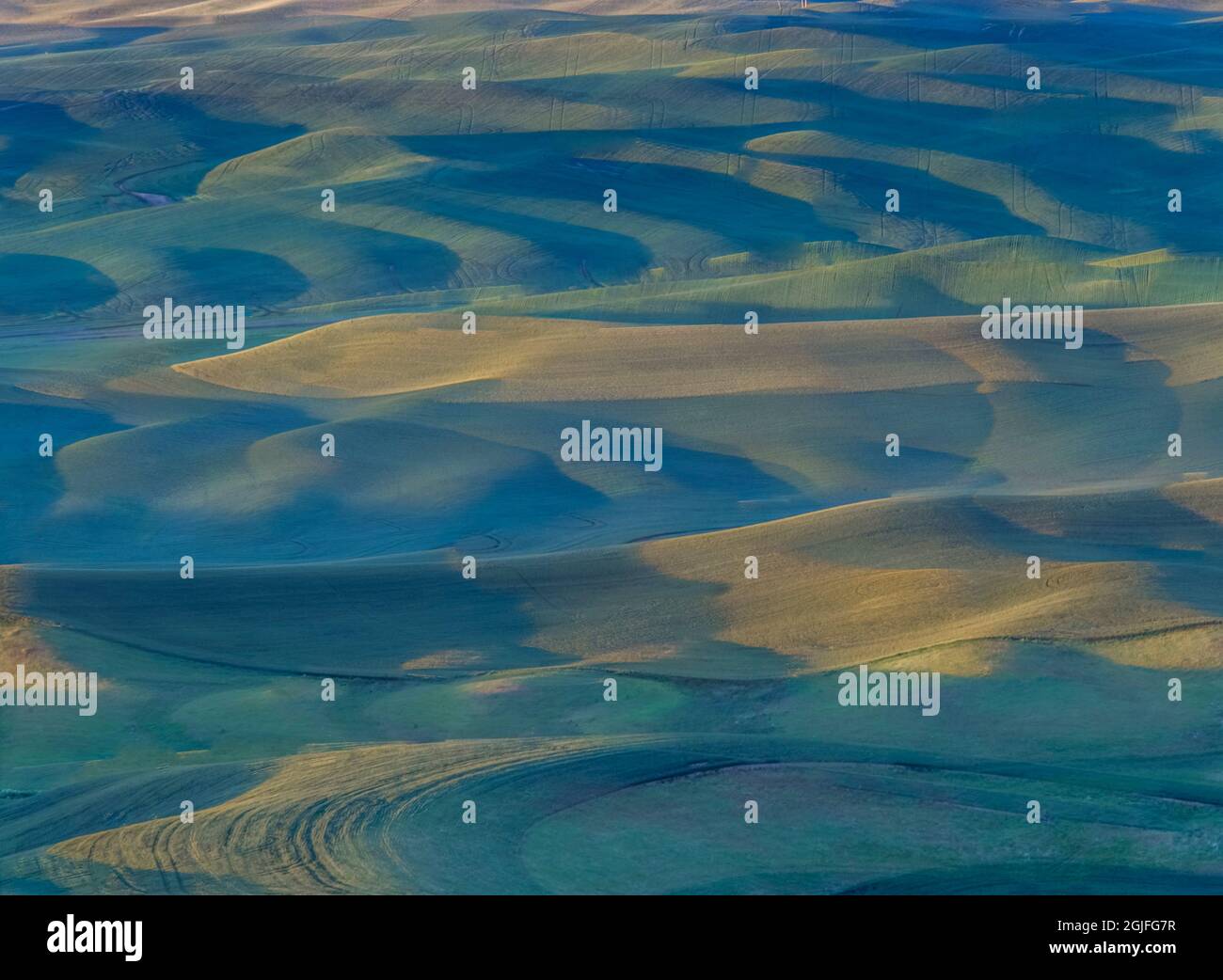 Washington State, Steptoe Butte State Park, Palouse First Light Stockfoto