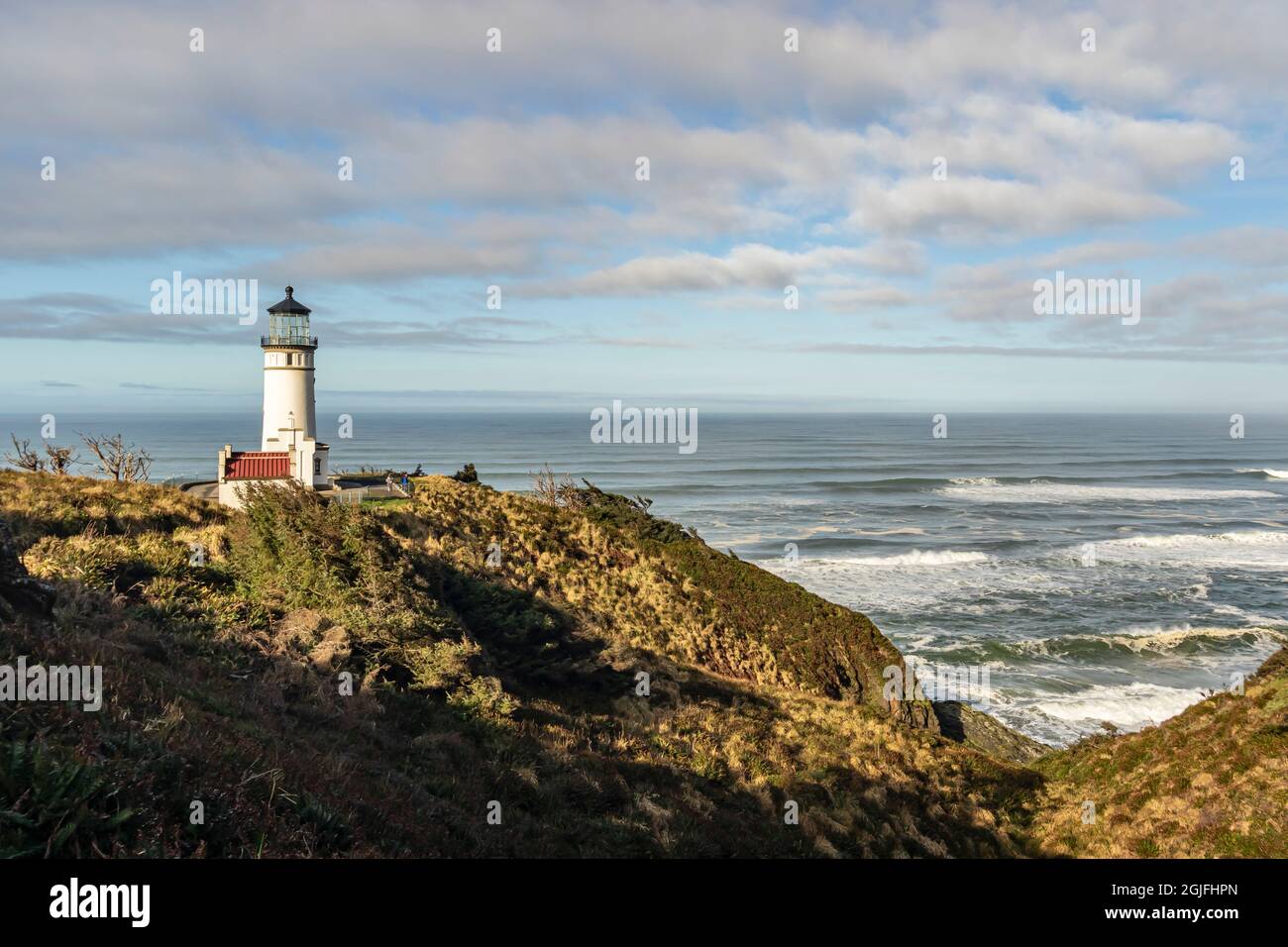 Washington State, Cape Disappointment State Park, North Head Lighthouse. Stockfoto