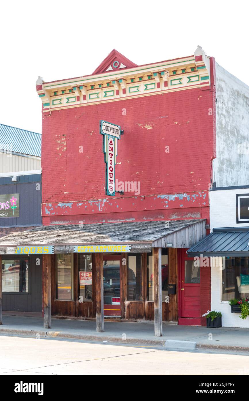 Chamberlain, SD, USA24 AUGUST 2021 Fassade im alten westlichen Stil