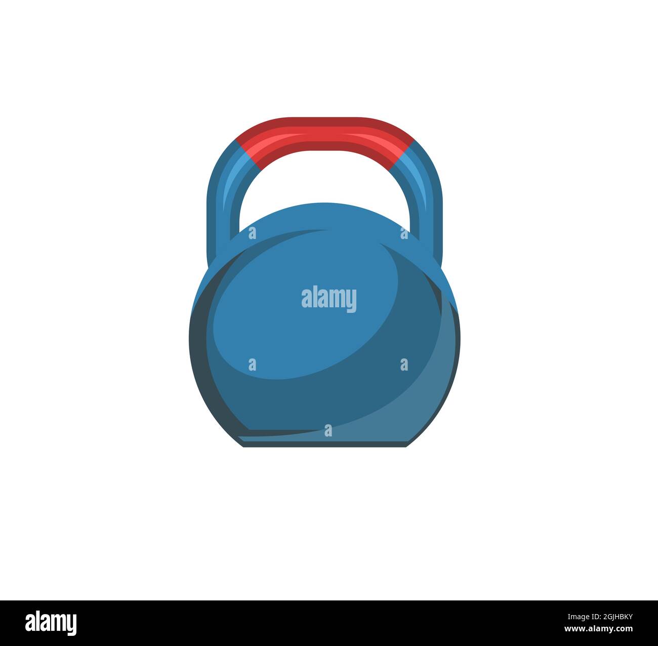 Gewicht. Bügeleisen für Krafttraining. Sportausrüstung für Sportler. Isoliert auf weißem Hintergrund. Symbol, Symbol. Vektor Mit Farbenfrohen Illustrationen. Stock Vektor