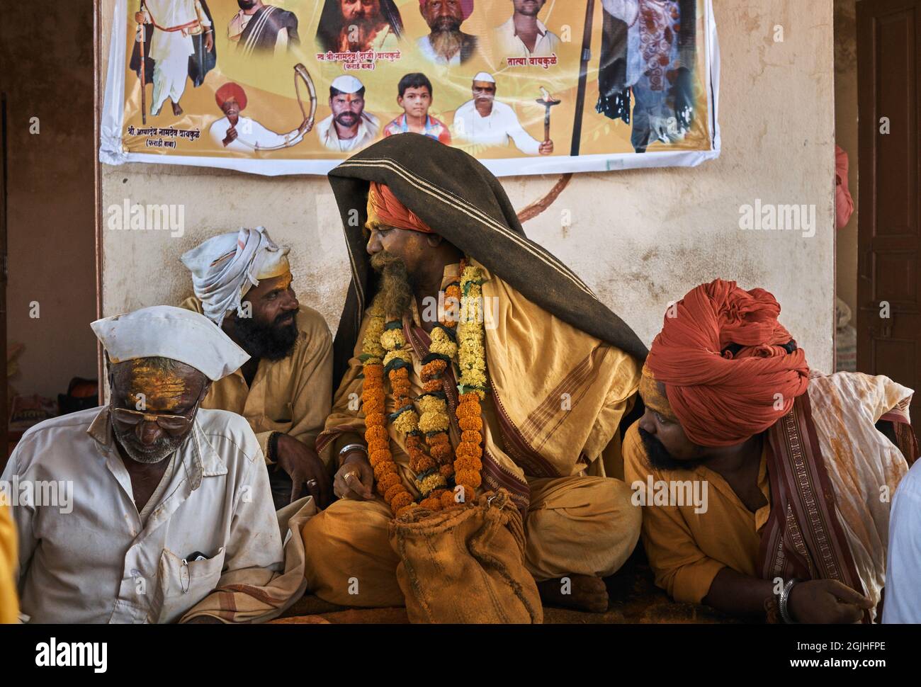 Pattankodoli Haldi jährliches Festival, in Kolhapur, Indien. Stockfoto