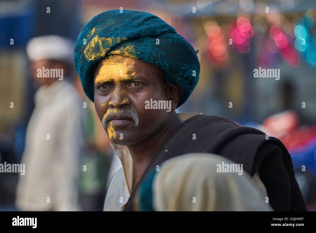 Pattankodoli Haldi jährliches Festival, in Kolhapur, Indien. Stockfoto