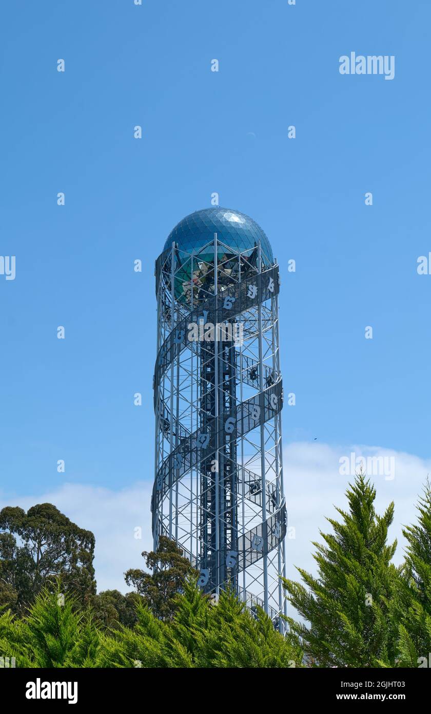 Alphabet Tower in Batumi. Sehenswürdigkeiten von Georgien Stockfoto