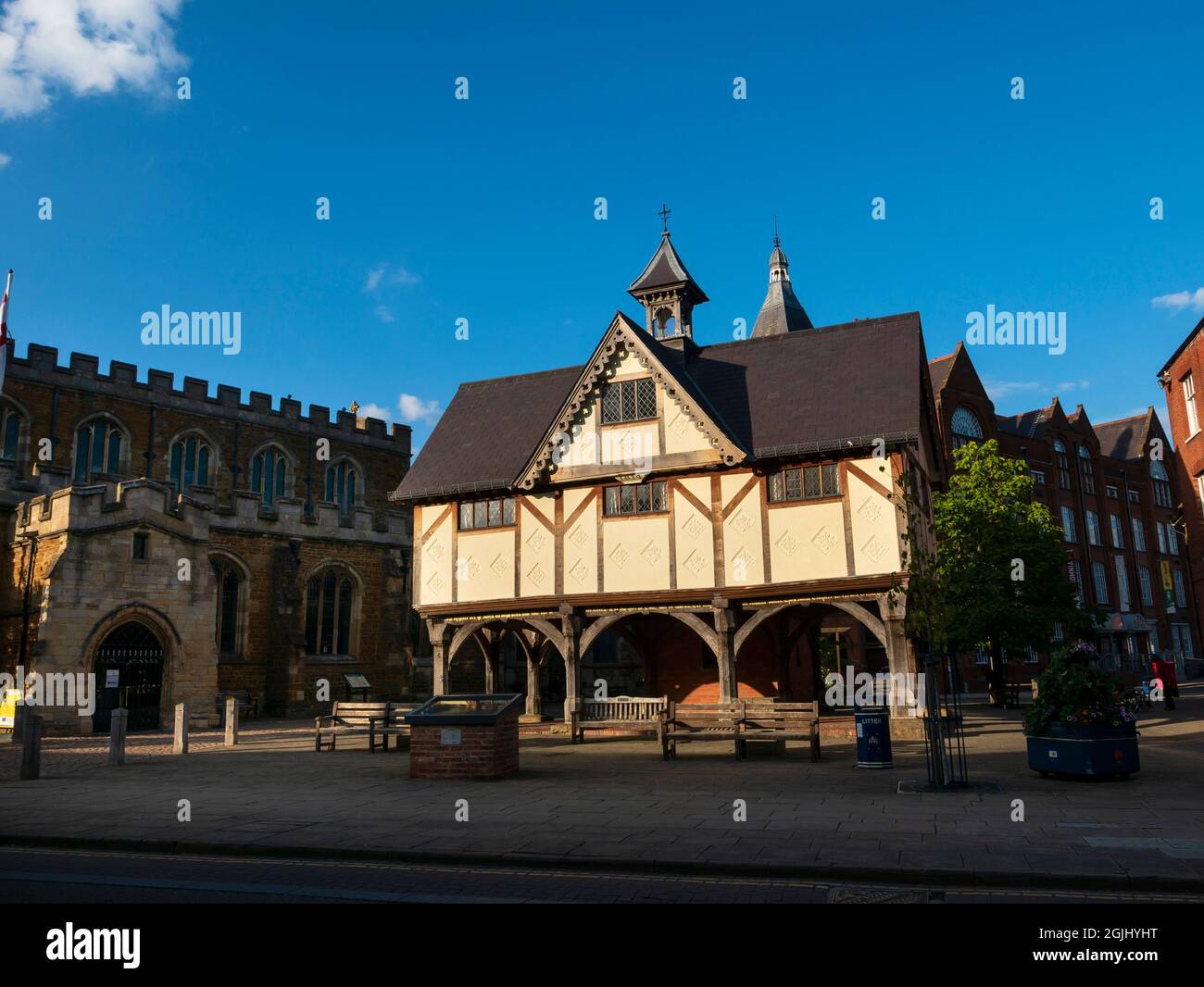 The Old Grammar School, Market Harborough, Leicestershire, England, Großbritannien. Stockfoto