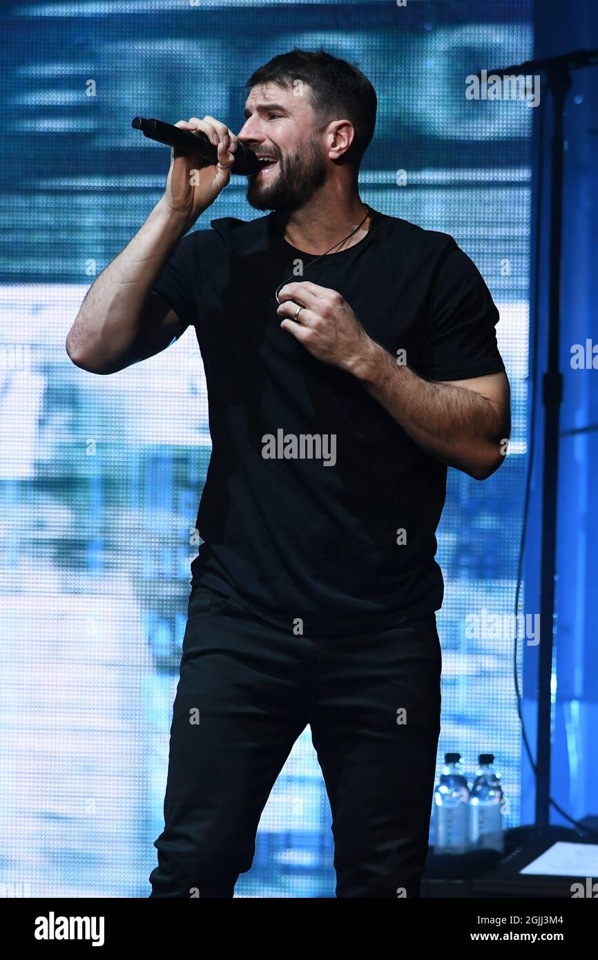 Hollywood, Florida, USA. September 2021. Sam Hunt tritt am 9. September 2021 in Hollywood, Florida, bei Hard Rock Live im Seminole Hard Rock Hotel & Casino auf. Quelle: Mpi04/Media Punch/Alamy Live News Stockfoto