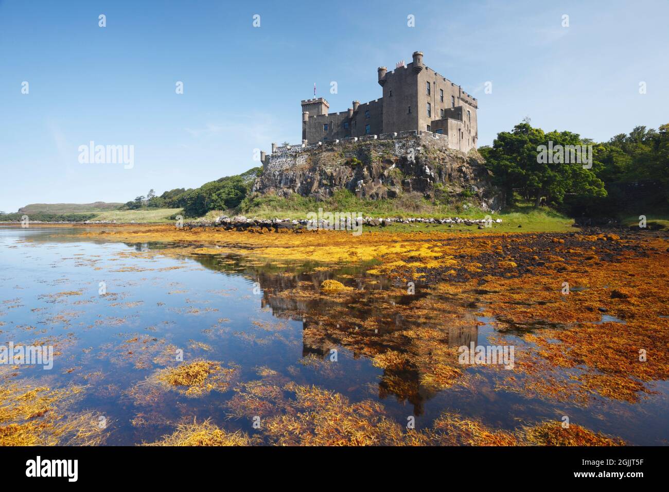 Dunvegan Castle. Isle of Skye. Schottland, Großbritannien. Stockfoto