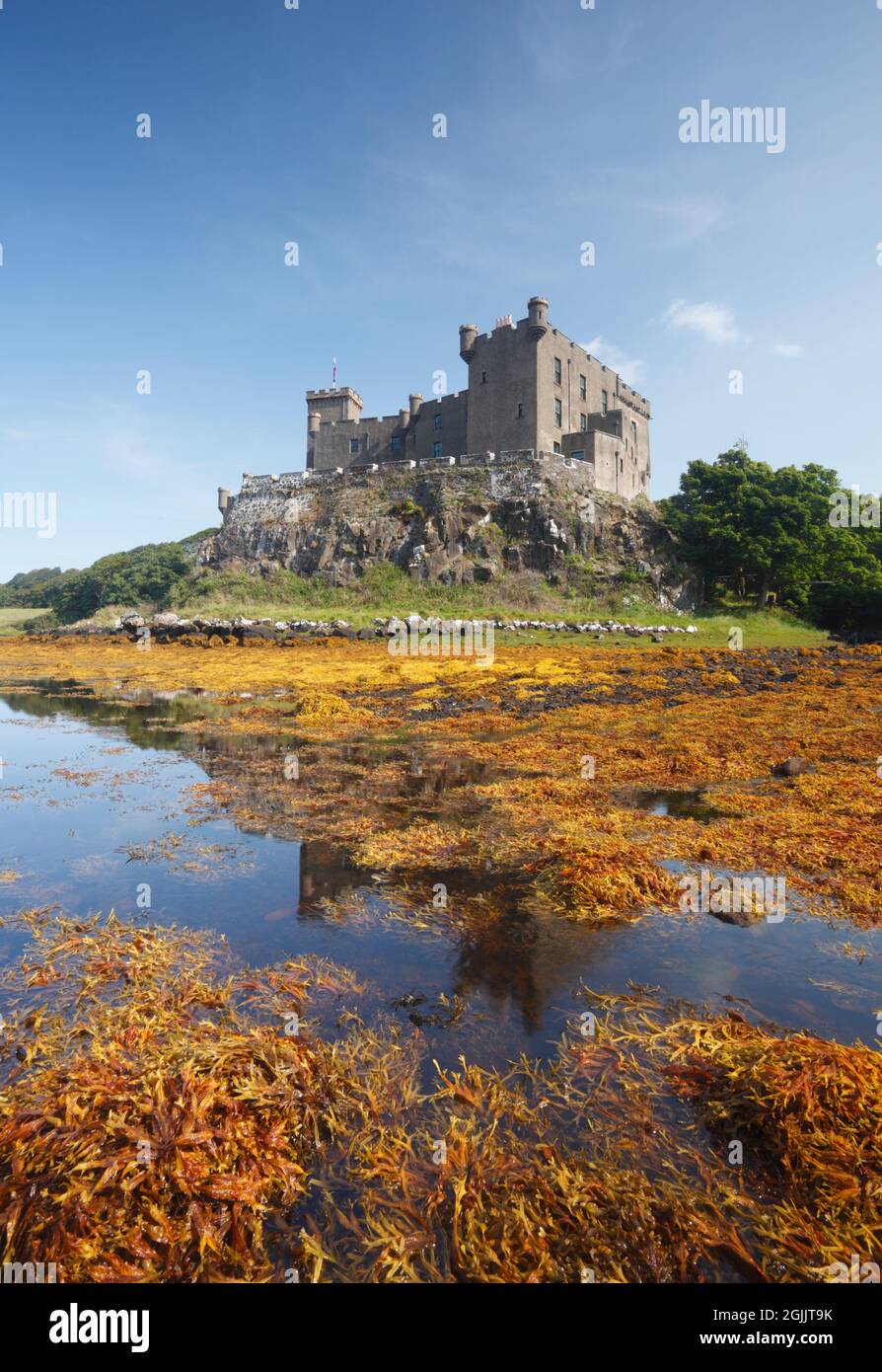 Dunvegan Castle. Isle of Skye. Schottland, Großbritannien. Stockfoto