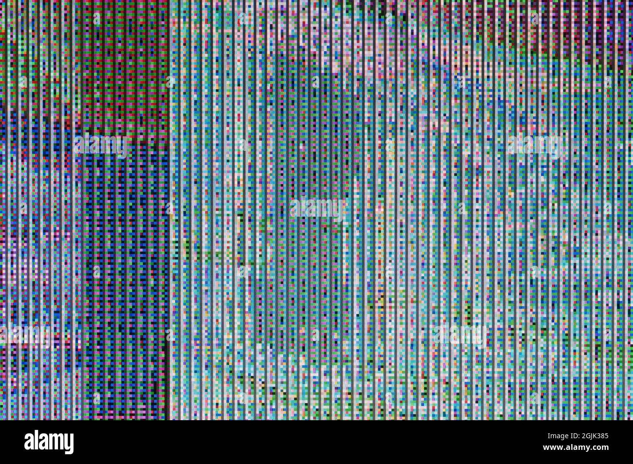 Zusammenfassung Hintergrund eines digitalen glitch. Stockfoto