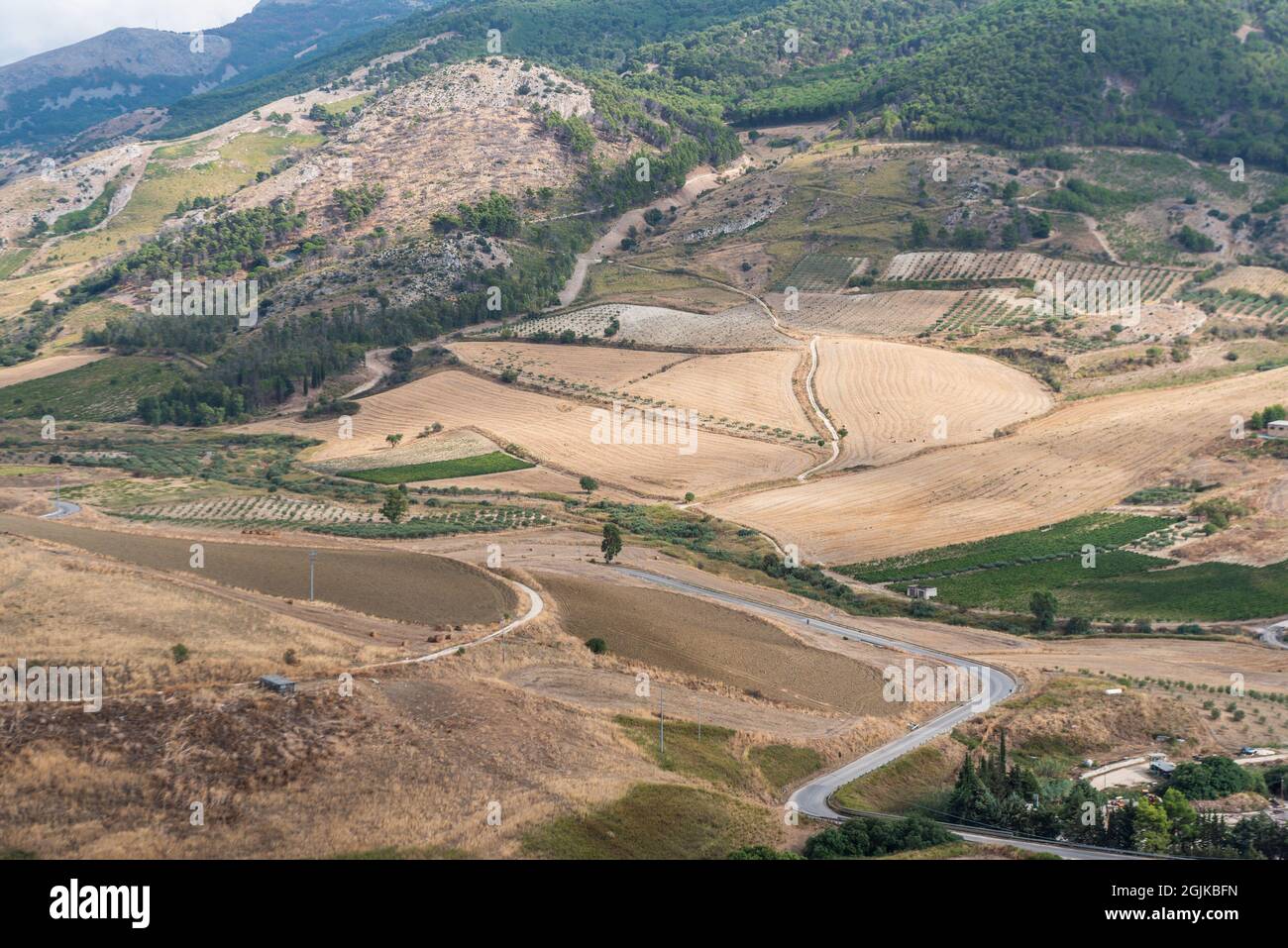 Landwirtschaft in Sambuca, Sizilien, Italien Stockfoto
