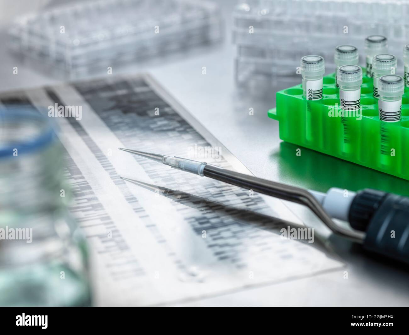 DNA-Forschung Stockfoto