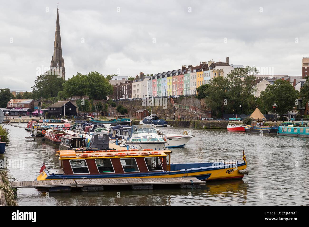 Blick auf den Hafen von Bristol Stockfoto