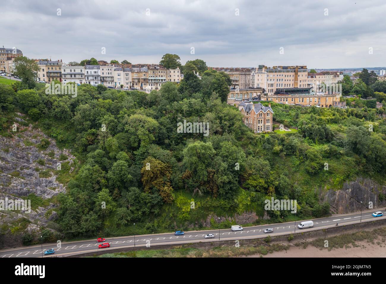 Malerischer Blick auf Clifton, Bristol, Großbritannien Stockfoto