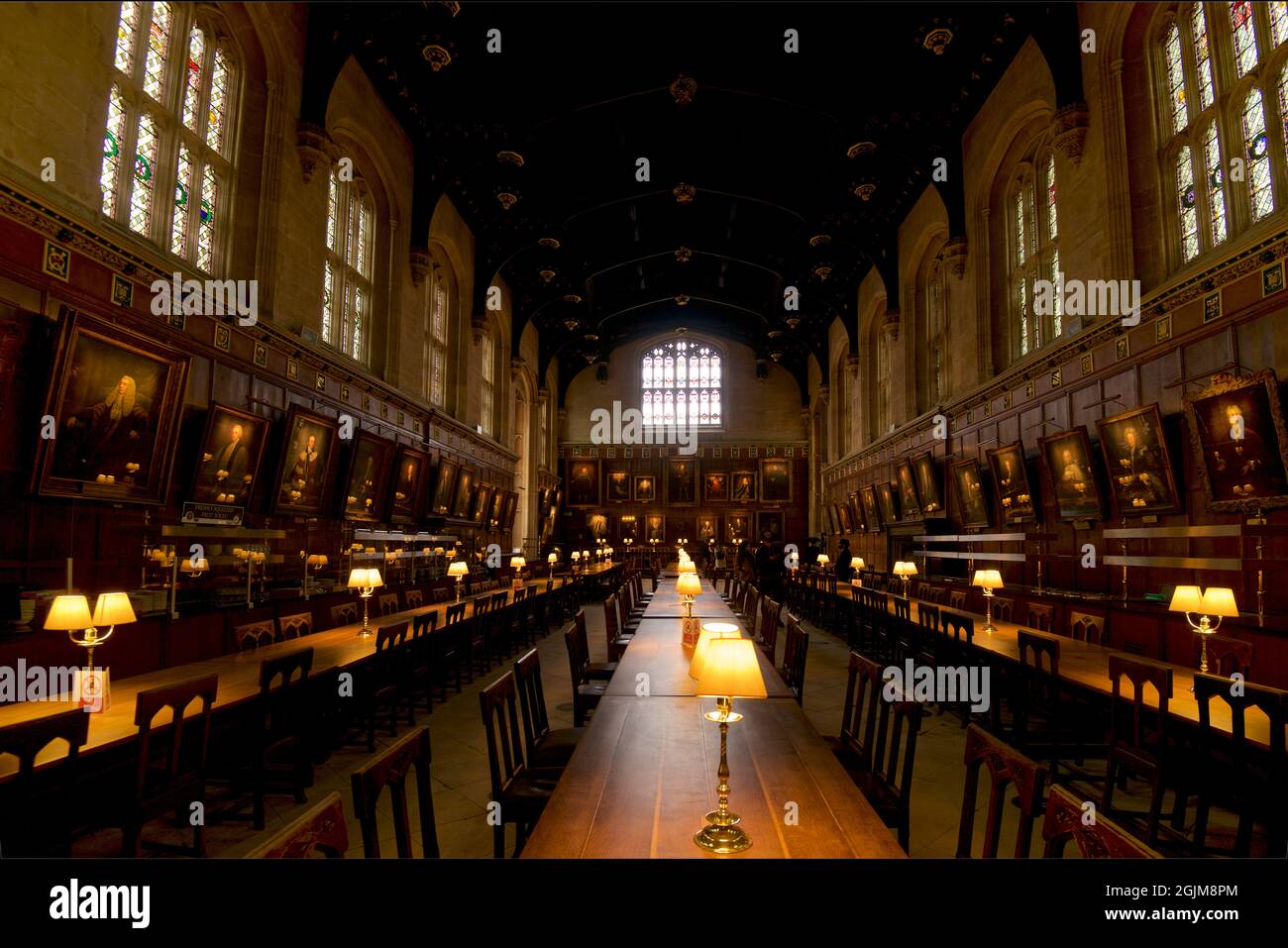 Speisesaal, Christ Church College, University of Oxford, Oxford, England, VEREINIGTES KÖNIGREICH Stockfoto