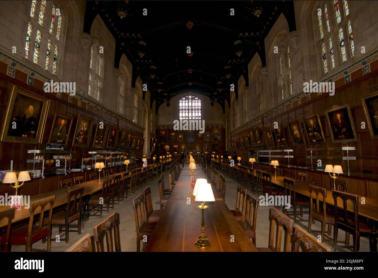 Speisesaal, Christ Church College, University of Oxford, Oxford, England, VEREINIGTES KÖNIGREICH Stockfoto